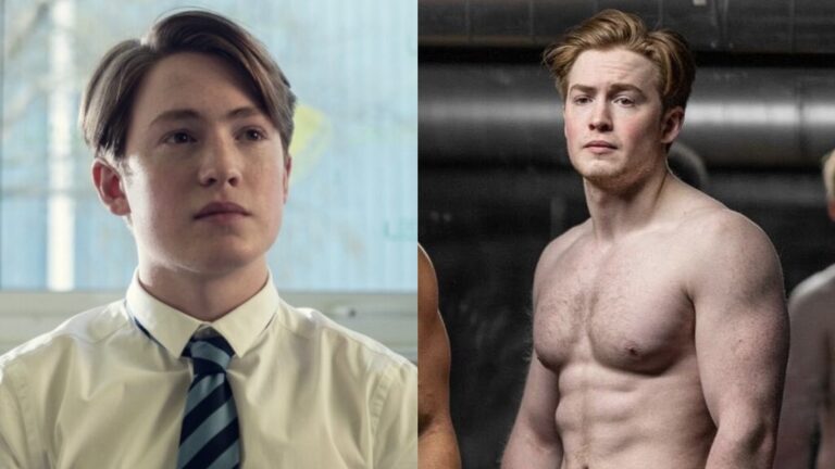 Kit Connor's body transformation for Nick Nelson. (Image: Netflix and Instagram/@nathanielmassiah)