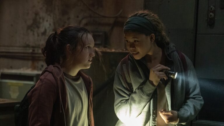 Bella Ramsey and Storm Reid in The Last of Us (Image: Liane Hentscher/HBO)