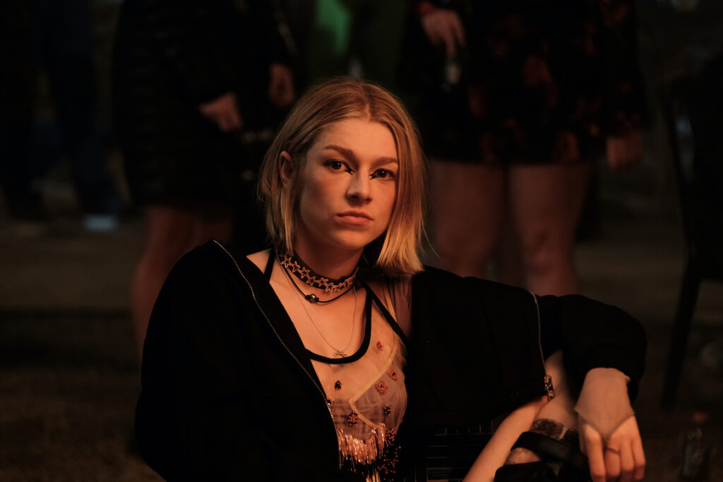 Jules (Hunter Schafer) in Euphoria. (Image: Eddy Chen/HBO)