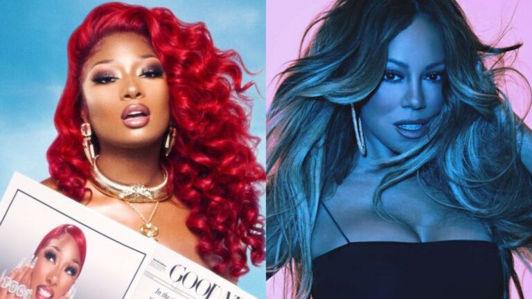 Megan Thee Stallion and Mariah Carey press shots