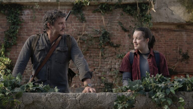 Pedro Pascal and Bella Ramsey in The Last Of Us