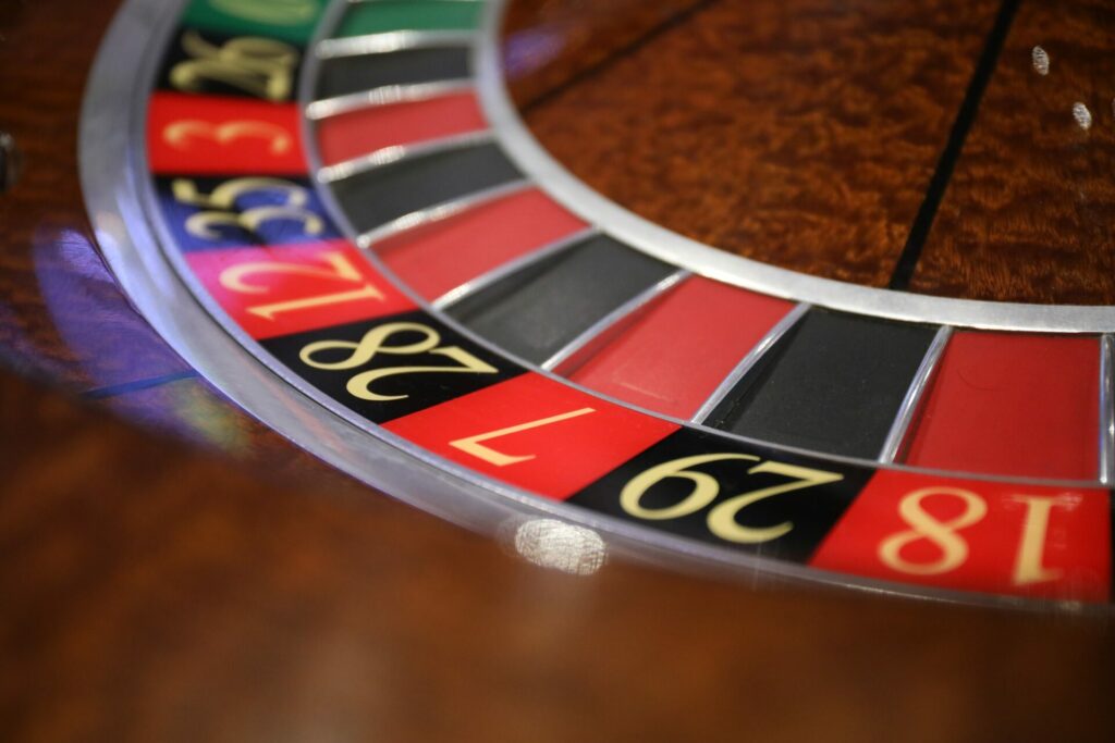 Roulette table