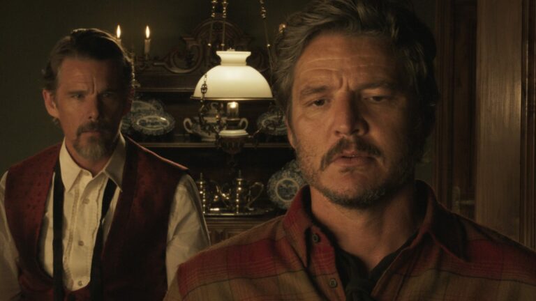 Ethan Hawke and Pedro Pascal in Strange Way of Life.