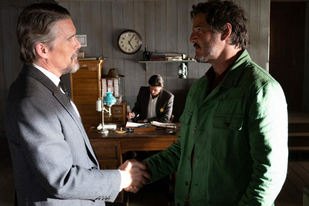 Ethan Hawke and Pedro Pascal in Strange Way Of Life (Image: Iglesias Más)