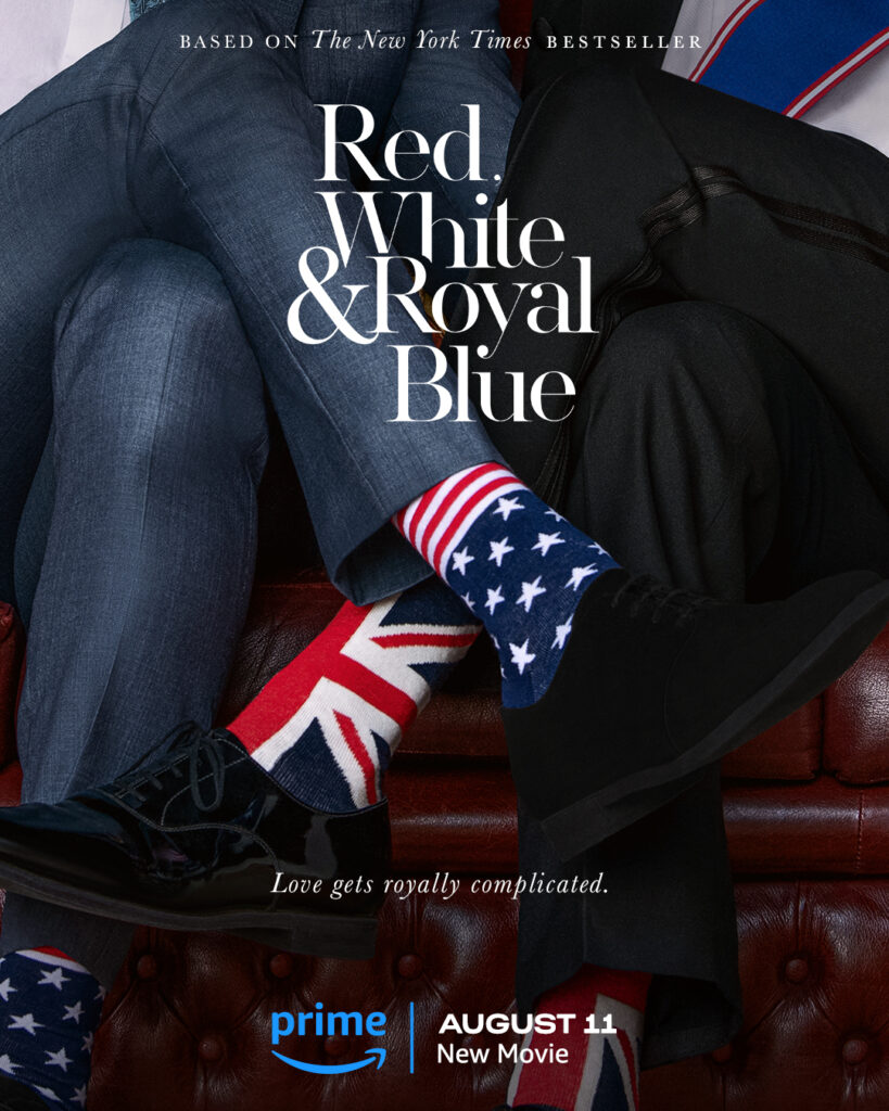 Red, White, and Royal Blue's official artwork from Amazon Studios