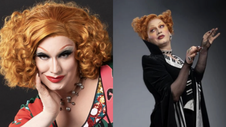 Jinkx Monsoon in character as the Doctor's 'most powerful enemy' (Image: BBC)