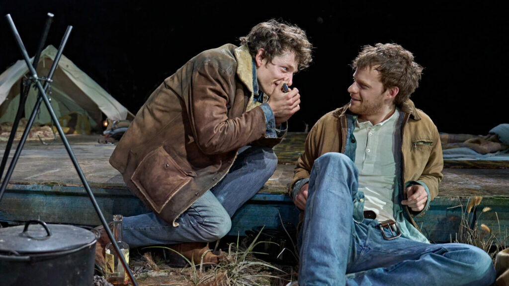 Brokeback Mountain. Mike Faist (Jack) and Lucas Hedges (Ennis). Credit - Manuel Harlan 1