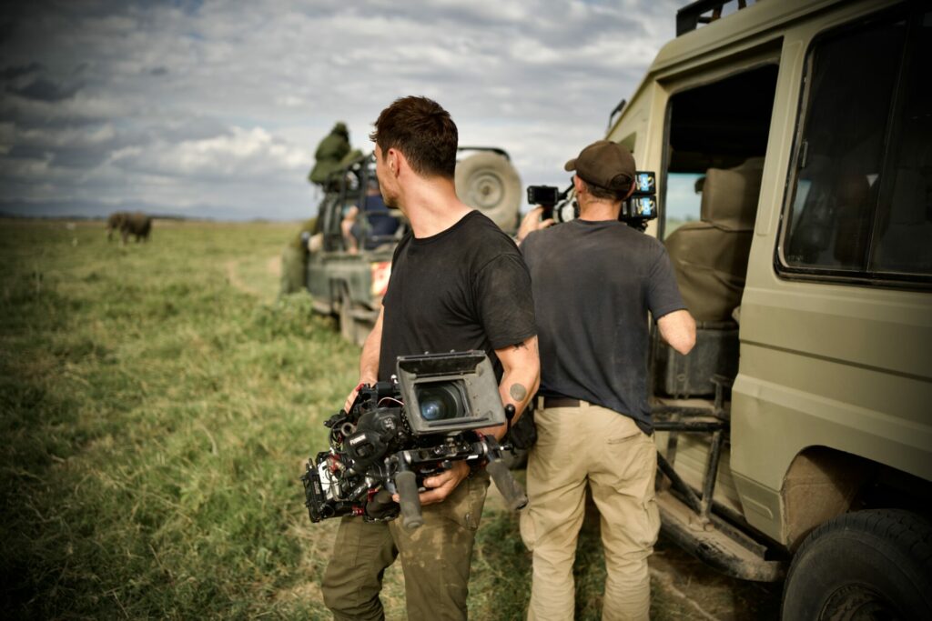 Dan O'Neill and his team follow African elephants in Giants