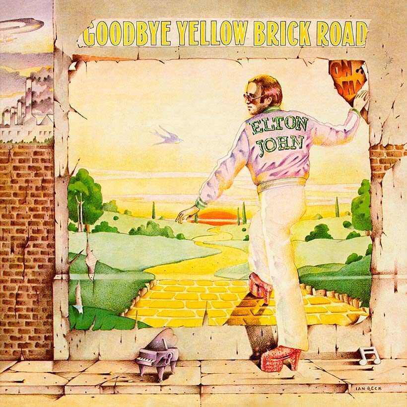 Elton John's Goodbye Yellow Brick Road album cover.