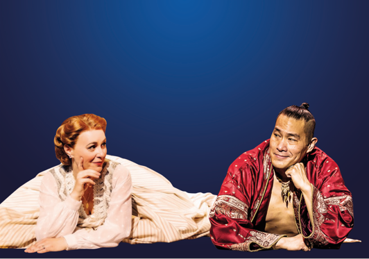 Annalene Beechey (Anna Lenowens) & Darren Lee (King of Siam) in The King and I