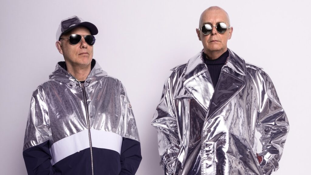 Neil Tennant and Chris Lowe from the Pet Shop Boys performing on