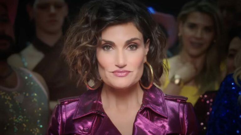 Idina Menzel in the music video for 'Move'