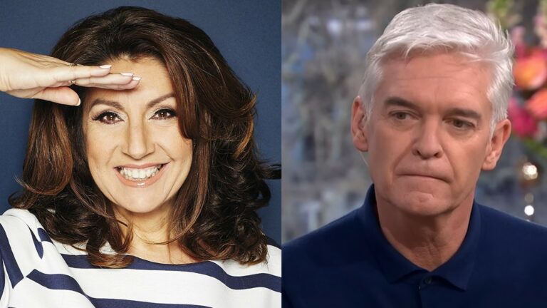 Jane McDonald and Phillip Schofield (Images: Channel 5 Broadcasting/ITV)