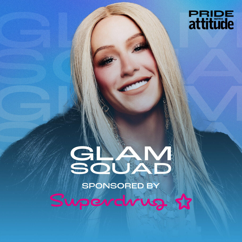 Gigi Gorgeous with Glam Squad sponsored by Superdrug logo