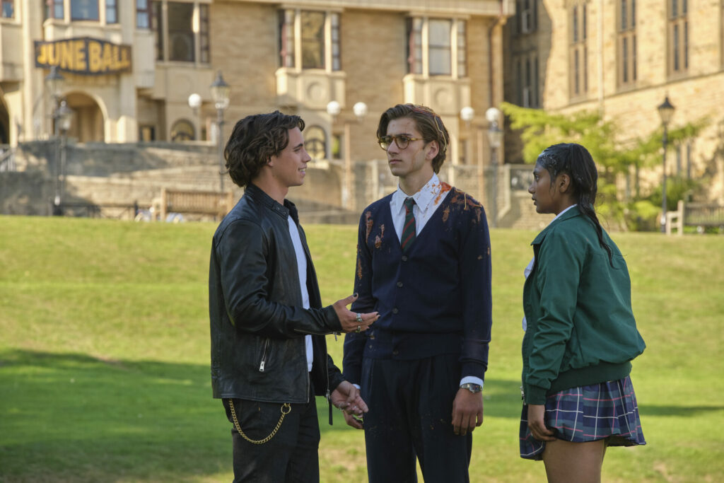 Tanner Buchanan as Billy Walsh, Sebastian Croft as Archie & Charithra Chandran as Amelia