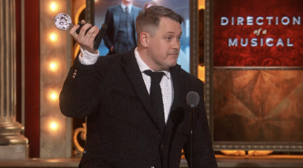 Michael Arden at the Tony Awards (Image: YouTube)