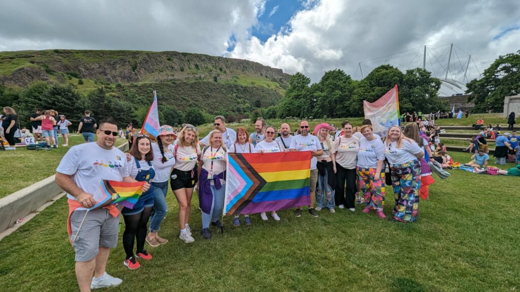 Edinburgh Zoo staff out at Pride last weekend 