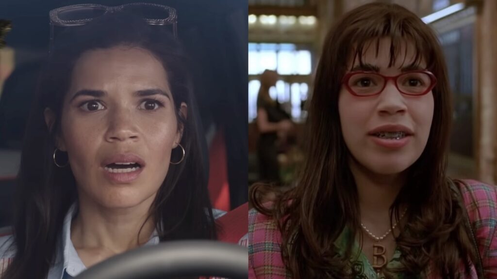 America Ferrera as Gloria is Barbie and Betty Suarez in Ugly Betty