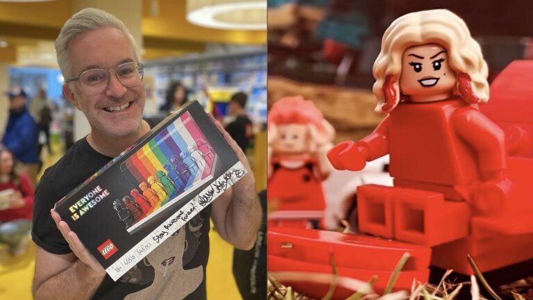 Matthew Ashton and his Lego version of Kylie's 'Padam Padam' video