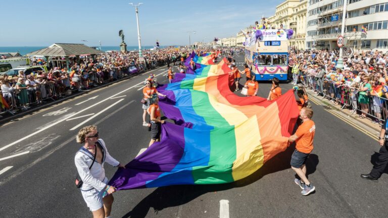 Brighton Pride crowd