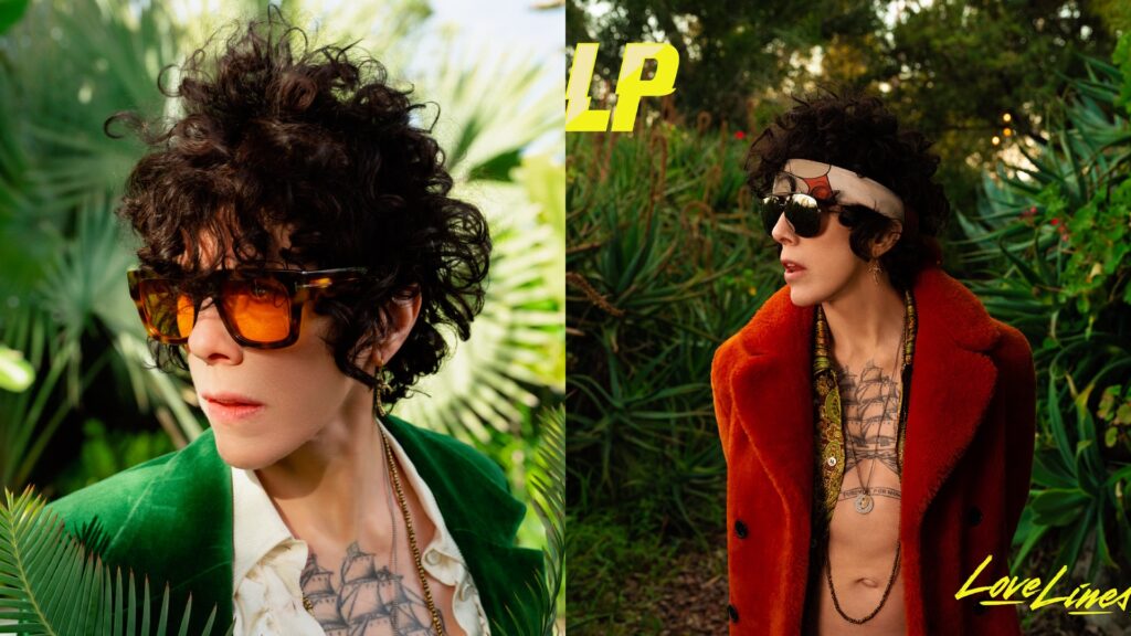 Two shots from LP's new album artwork set, including the album cover