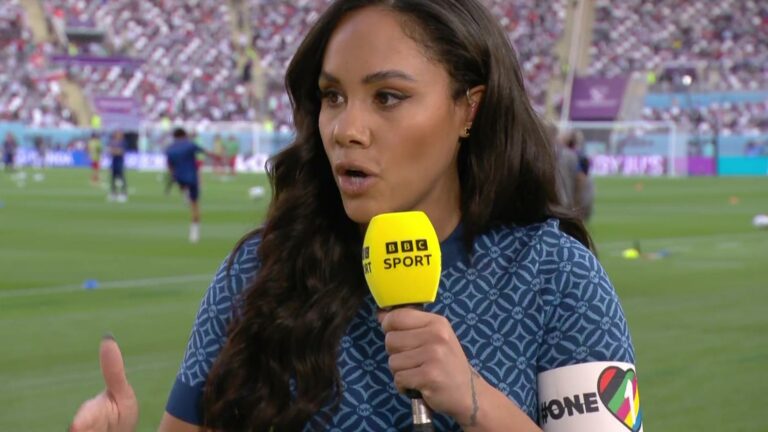 Alex Scott has explained the impact of wearing the One Love armband