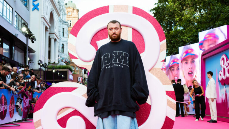 Sam Smith at last night's Barbie premiere in London (Image: provided/Madison Phipps)