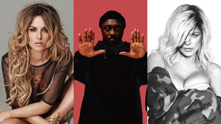 Cheryl, wi..i.am and Fergie (Images: Polydor/Epic/BMG)