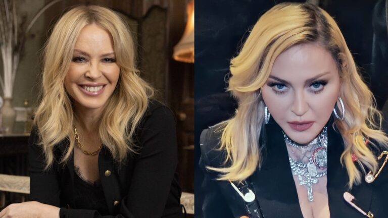 Kylie Minogue and Madonna