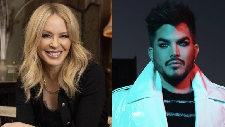 Kylie and Adam Lambert