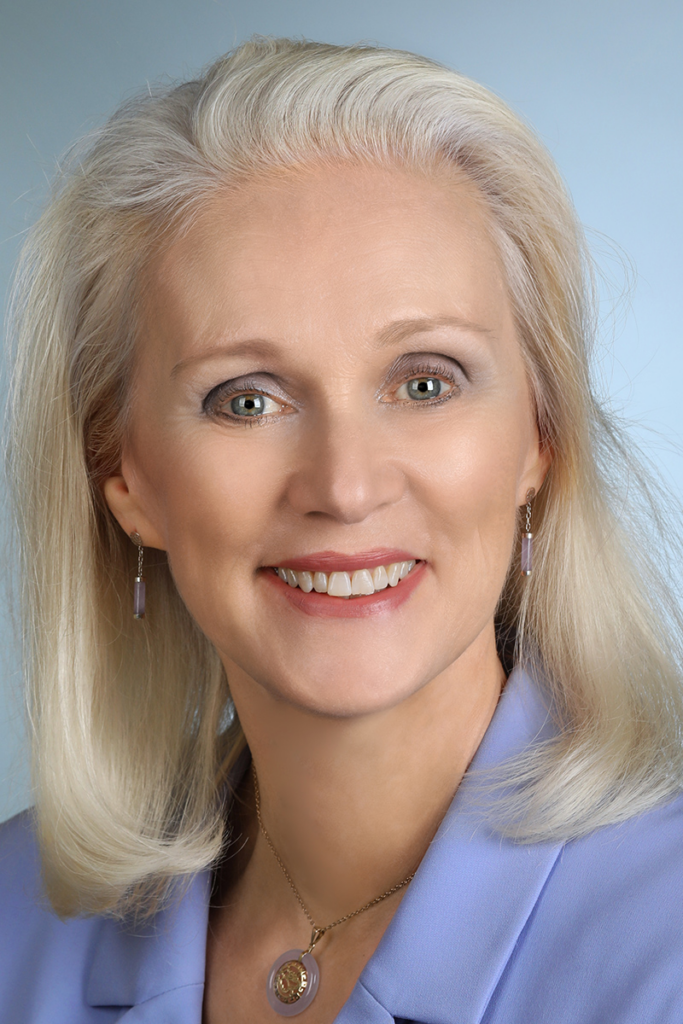 Portrait shot of a smiling woman