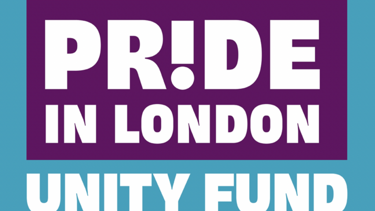 Pride in London Unity Fund graphic
