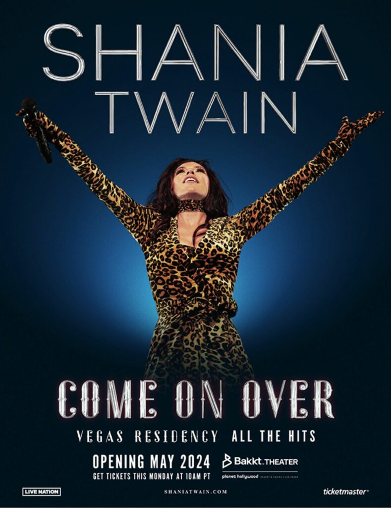 Shania Twain's COME ON OVER – The Las Vegas Residency – All The Hits!