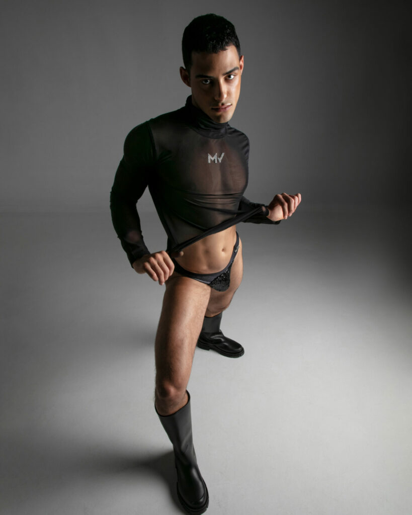 Leonardo Hanna Azrak models Modus Vivendi's latest collection