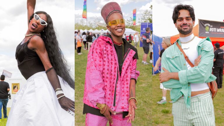 Drag star Candy Campbell, singer Toya Delazy and BPUK attendee Rish! (Images: Felipe Chavez)