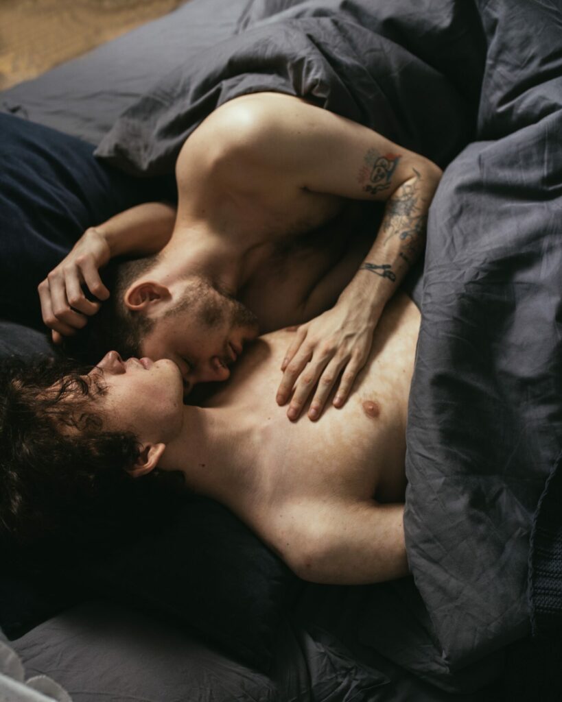 Men in bed