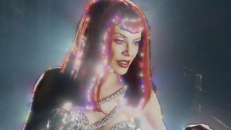Kylie Minogue in the 'Tension' music video
