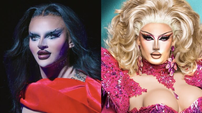 Krystal Versace and DeDeLicious from Drag Race UK