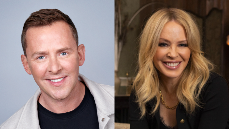 Scott Mills and Kylie