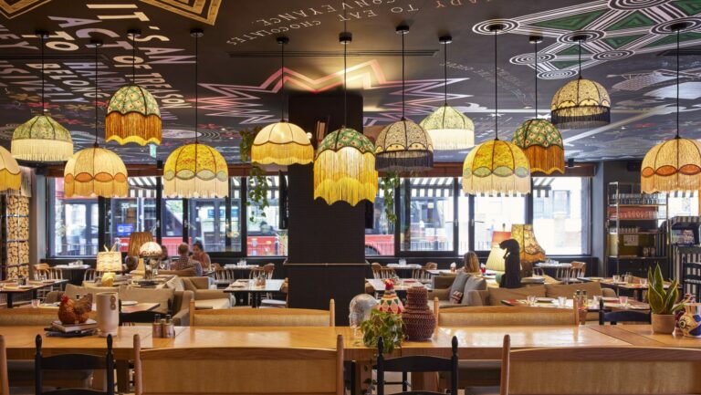 The restaurant at Mama Shelter London (Image: Provided)