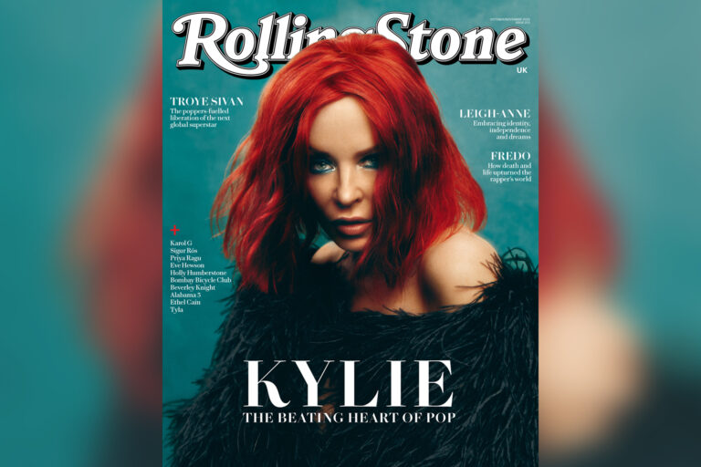 Kylie Minogue on the cover of Rolling Stone UK (Image: )