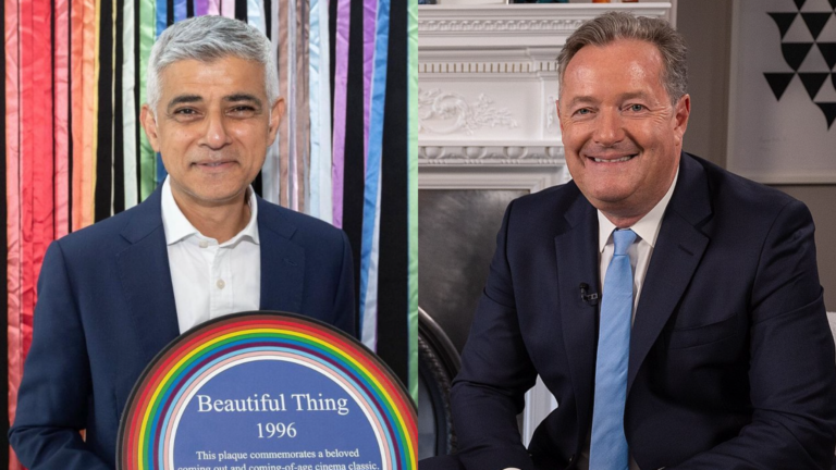 Images of Sadiq Khan and Piers Morgan