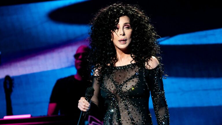 Cher on stage