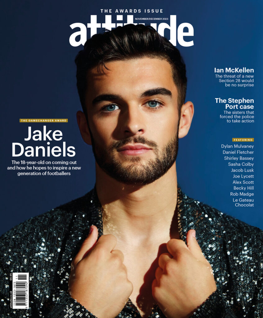 Attitude cover featuring Jake Daniels