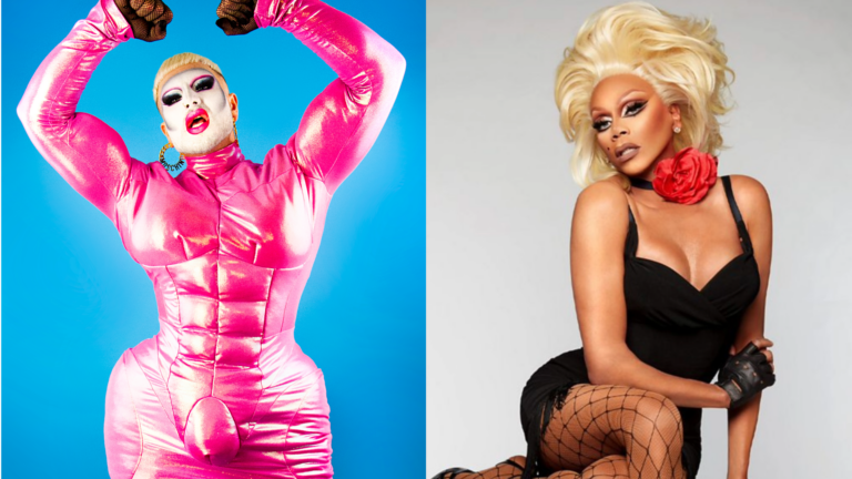 Composite of Danny Beard and RuPaul