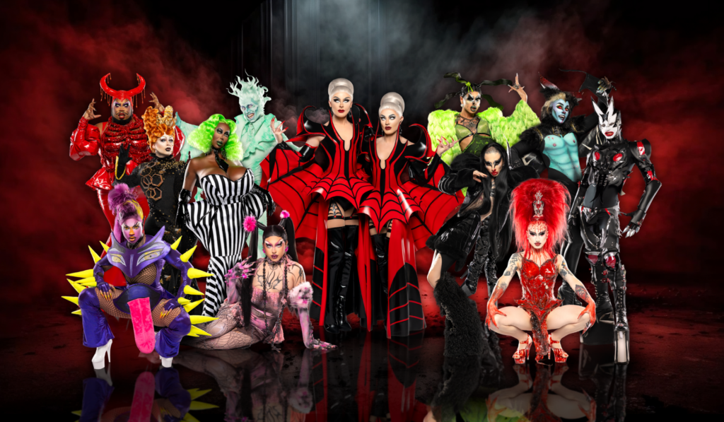 Group shot of the cast of Dragula season 5