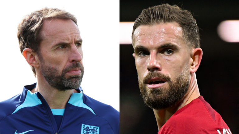 Gareth Southgate and Jordan Henderson