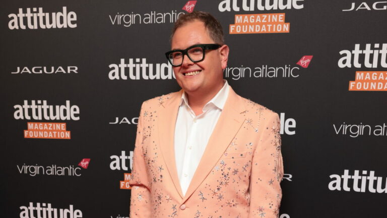 Alan Carr on the Red Carpet at the attitude awards
