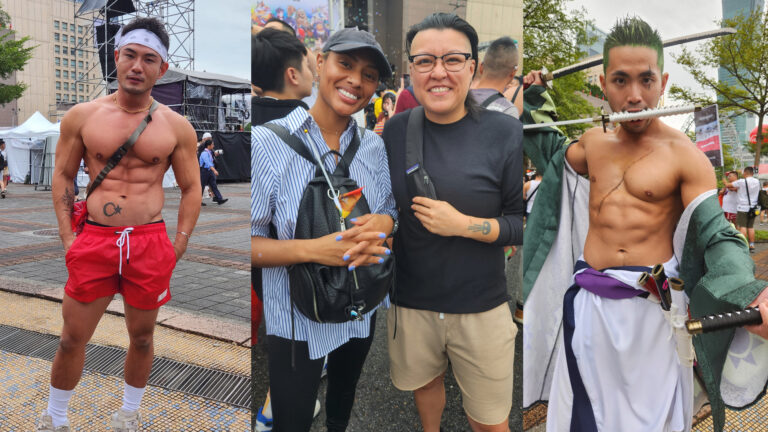 Composite of people attending Taiwan Pride 2023