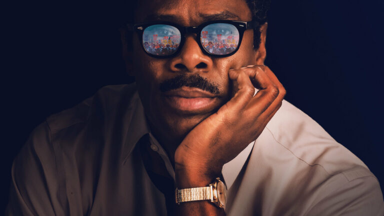 Promo poster for Rustin featuring Colman Domingo